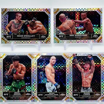 2024 Topps Chrome UFC Pick Your Fighter Select RC & Veteran X-Fractor Parallels • $1.19