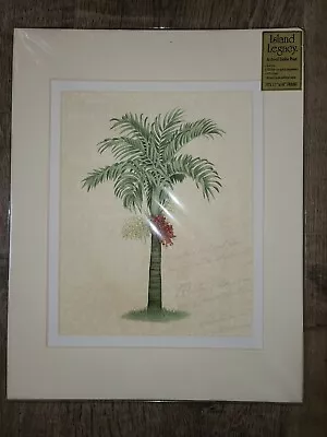 Manila Palms Island Heritage Collection Legacy Matted Hawaiian Print 11  X 14  • $35