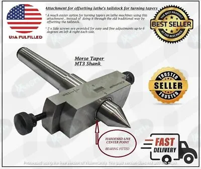 NEW DESIGNED Taper Turning Attachment Machine With Live Center (USA FULFILLED) • $61.90