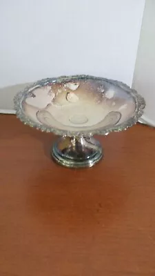 Vintage ~ Silver Plated Pedestal Candy Dish • $17.21