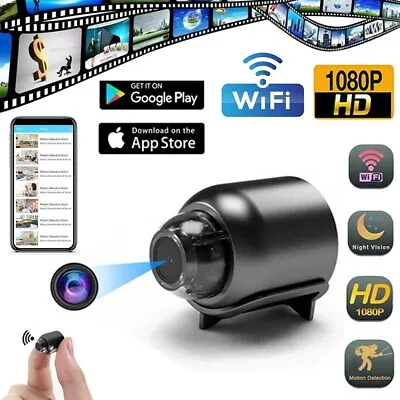 Mini Camera 1080P HD Video Motion Night Vision Cam Wifi Camcorder Security DVR • $23.58