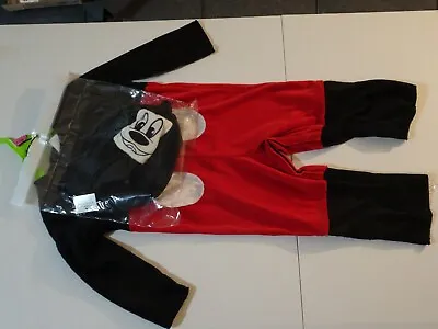 Halloween Costume Mickey Mouse Disney Baby 3-piece Size Toddler 12-18 Months NEW • $30