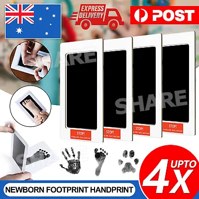 $8.85 • Buy Inkless Baby Print Kit Newborn Footprint Handprint Safe Gift Foot Hand Wipe Paw
