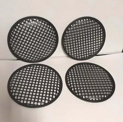 Set Of 4 Speaker Grill Fot 3.5  Speaker Metal Mesh Cover Waffle DJ Car Audio • $18