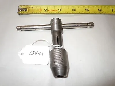Tap Wrench Machinist T Handle Made In USA Tap Wrench For 1/4  Square Tap Shank • $29.86