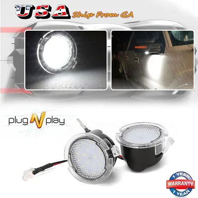 Xenon White LED Puddle Lights For Ford Taurus Edge Flex F150 Side Mirror Lights • $9.99