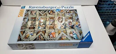 Ravensburger Sistine Chapel 5000 Piece Jigsaw Puzzle Softclick Technology VGC • $99.99