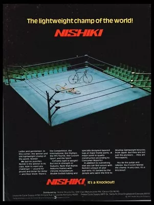 1978 Nishiki Vintage ORIGINAL Bike/Bicycle Print Ad /mini Poster-1970's • $9.95