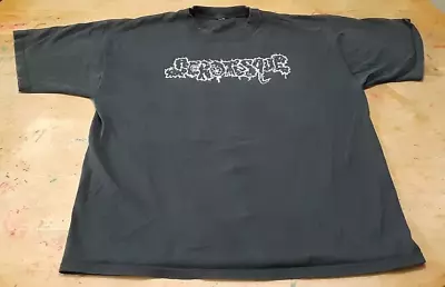 Scrotesque XL Black Short Sleeve Shirt New Orleans Grind Grindcore Vintage • $35