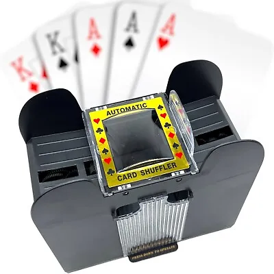 6 Deck Automatic Battery Operated Playing Card Shuffler Machine Casino Blackjack • $26.24