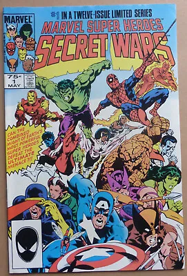 MARVEL SUPER HEROES SECRET WARS #1 VARIANT 2nd PRINTING HIGH GRADE!! • £48