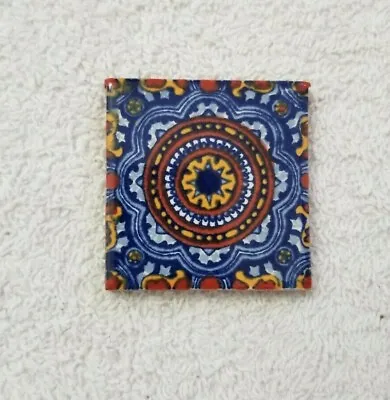 Glossy  Fiesta De Mexico  Mexican Talavera Ceramic Tiles 2 X 2   • $3