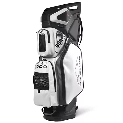 NEW Sun Mountain Golf 2022 Boom Cart Bag 5-Way - Black / White • $189.99