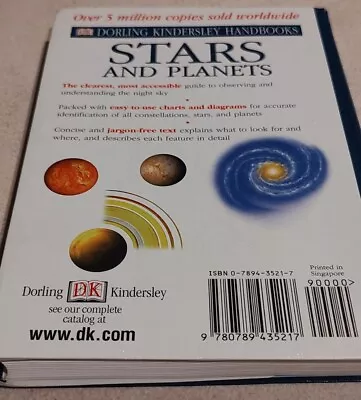 DK Handbooks: Stars And Planets  Paperback Guide Over 5 Million Sold 1998 USA  • $18.76