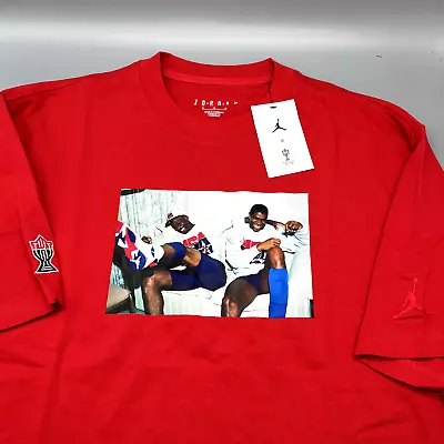 Sz LARGE - Jordan X Trophy Room 'New Sheriff In Town' Men's T-Shirt DR2950-657 • $47.20