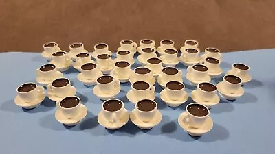 Miniature Kitchen Dishes 35 Coffee Mugs Cups Fits Barbie Doll 1:6 • $21