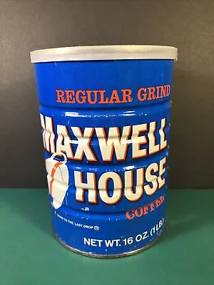 Vintage Maxwell House | Coffee Can | 1 Lb | Regular Grind | Empty | No UPC • $8.99