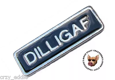 DILLIGAF Biker Vest Pin Made In The USA Motorcycle Jacket Pin • $9.35