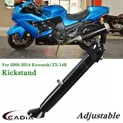 $43.99 • Buy Aluminum Adjustable Lowering Kickstand Kick Stand For Kawasaki ZX-14R 2006-2014