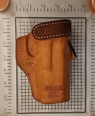 Galco SUM225 OWB Brown Leather Glock Holster – J619T • $49.99