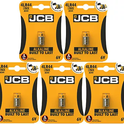 5 X JCB 4LR44 Batteries 6V PX28A 28A A544 476A V4034PX • £7.39