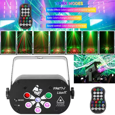 1240 Patterns LED RGB Laser Projector Light Stage Party Show Club DJ Disco Light • £16.79