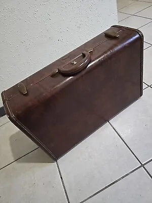 Samsonite Hard Shell Suitcase Luggage Distressed Patina Vintage 50’s Plaid • $29.25