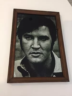 Vintage Elvis Presley Mirrored Framed Picture • $18.65