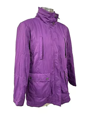 DAVID BARRY Purple Jacket Coat Size Medium 14 Womens EU42 • £17.99