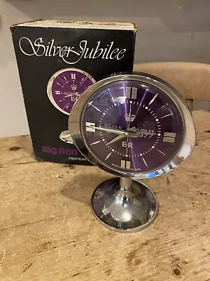 £29 • Buy Vintage Westclox Silver Jubilee Big Ben Royale Repeater Alarm Clock Boxed