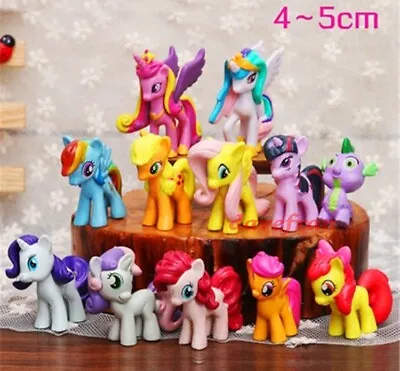 £7.85 • Buy 12Pcs My Little Pony Mini Dolls Pvc Action Figure Cake Topper Kids Girl Toys UK