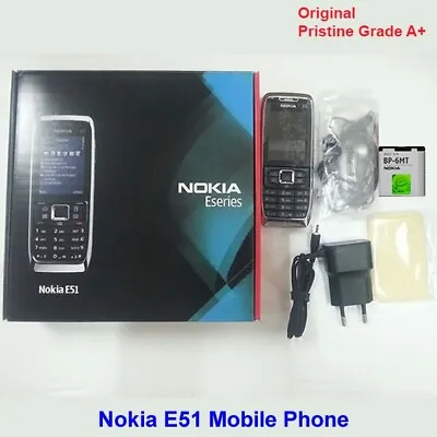 £135.88 • Buy 100% Genuine Original Nokia E51 2MP GSM 3G WiFi Unlock Mobile Phone Silver.black