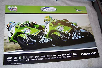 Kawasaki Motorcycle Original Manufacturer Poster  Team Kawasaki • £4