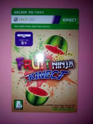Fruit Ninja Kinect  Download Card  Full Game  For Xbox 360  Region Free • £2.38