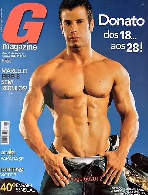 GAY MAGAZINE BRAZIL 2008 - May #128 Man Model Donato Spigariol Gogo Boy • $23.90