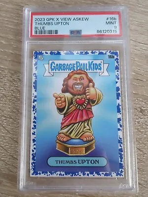 2023 GPK X View Askew Blue Thumbs Upton 16b PSA 9 37/50 • $109.99