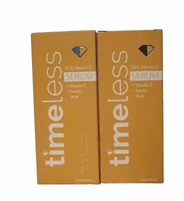 Lot Of 2 Timeless Skin Care 20% Vitamin C+E Ferulic Acid Face Serum 1oz/30ml Ea • $19.99