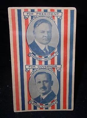 Herbert Hoover For President 1928 GOP  Needle Set~Myers Cooper Ohio • $75