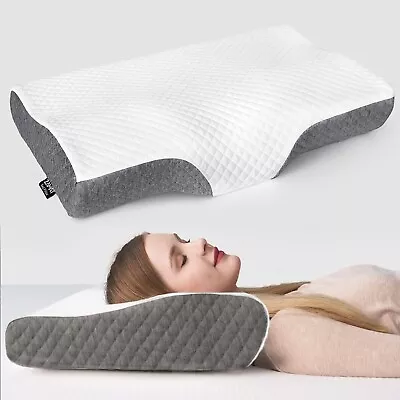 Contour Memory Foam Pillow For Neck Pain Relief Standard Firm • $32.99