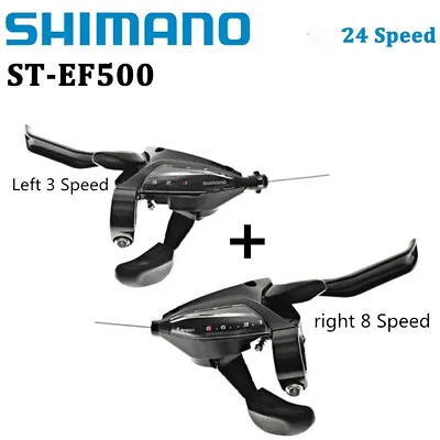 Shimano EF500 3/7/8/3X7/8Speed Bike Shift/Brake Lever Set MTB Road Bike Brake • $19.96