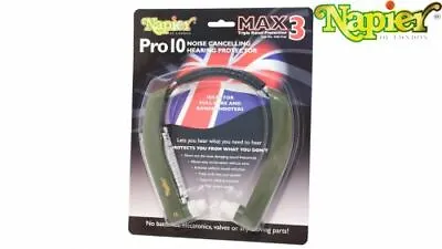 Napier Pro Max 10 & Pro 9 Hearing Protection Clay Pigeon Shooting 1st Class Post • £28.95
