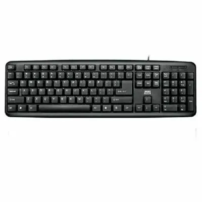 USB 2.0 Wired Stylish Slim QWERTY Keyboard UK Layout PC Laptop Desktop Computer • £9.99