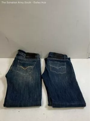 Lot Of 2 Mens Rock & Roll Denim Jeans Size 32x36 • $14.99