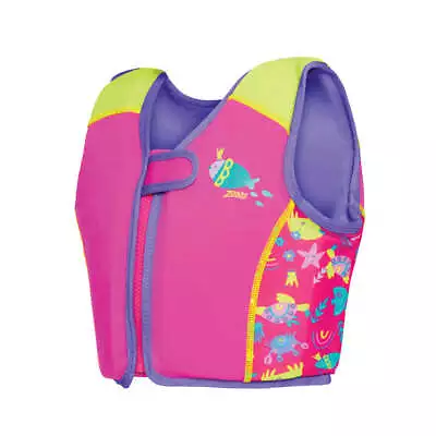 Zoggs Swim Vest Kids Swimsure Swimming Jacket Sea Queen Pink Pool Beach Girls • £28