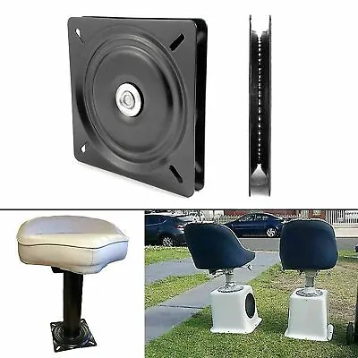 8inch 2X MARINE BOAT SEAT SWIVEL MOUNT BASE 360° ROTATING TURNTABLE • £20.50