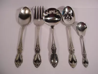 Oneida Louisiana Serving Set Gravy Ladle Serving & Sugar Spoons Meat Fork • $24