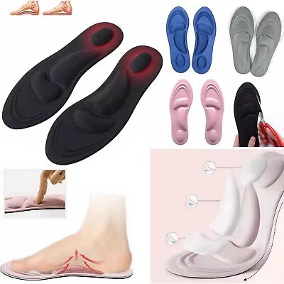 £2.98 • Buy Unisex 4D Memory Foam Orthopaedic Shoe Insoles Pads Comfort Foot Feet Heel Soft