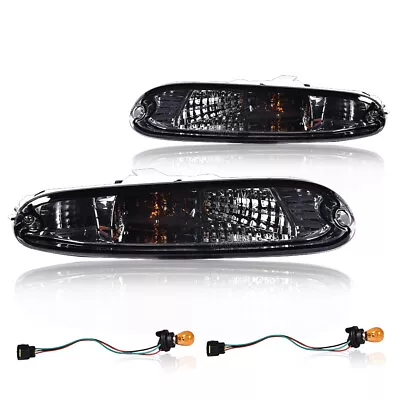 Fit For 1990-1997 Mazda MX-5 Miata Smoke Front Bumper Signal Lights W/ Bulbs  • $19.86