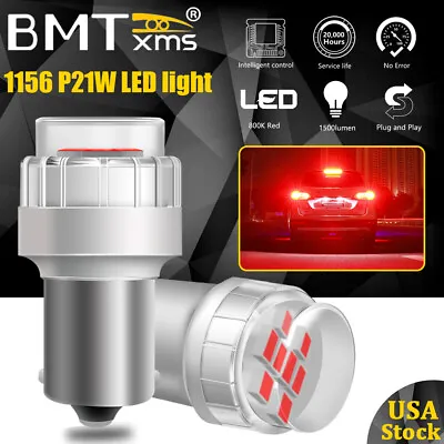 $11.60 • Buy 2X 1156 7506 Canbus LED Brake Stop Tail Signal Light Bulbs Lamps For Audi BMW
