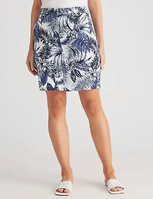 KATIES - Womens Skirts - Mini - Blue - Floral - Pencil - Smart Casual Fashion • £13.99